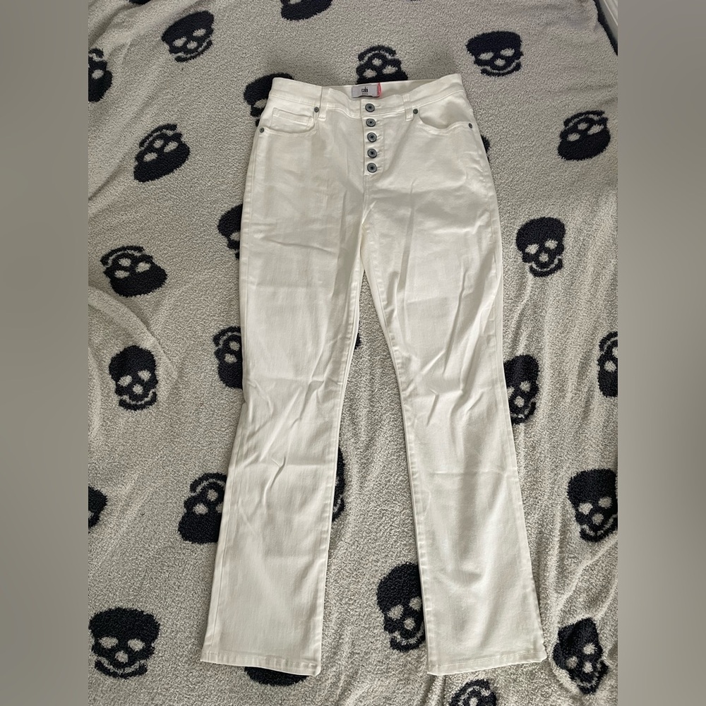CAbi Straight Button-Fly Jeans